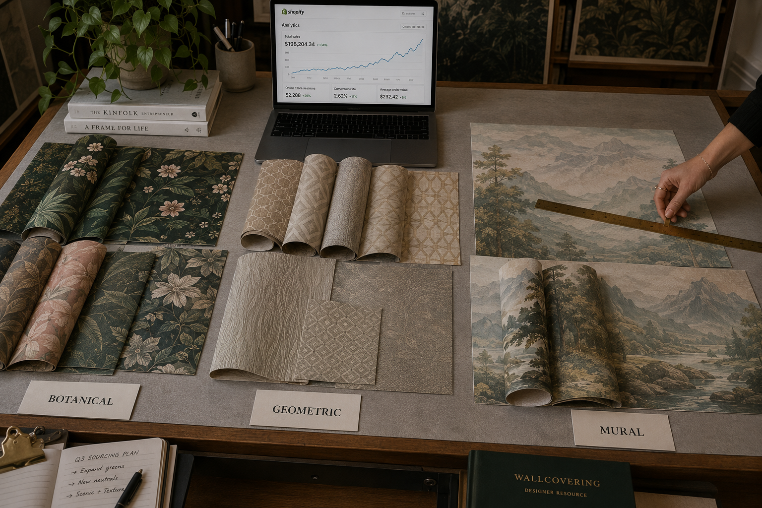 How to Source Botanical, Geometric, and Mural Wallpaper in Bulk for Your Design Business