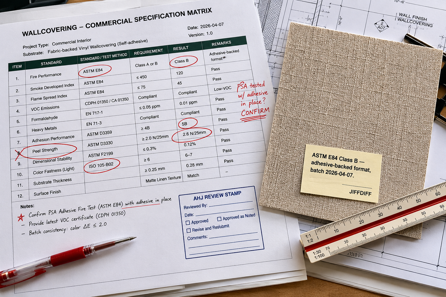 How to Specify Self-Adhesive Wallpaper for Commercial Spaces: Fire Ratings, Durability, and MOQ