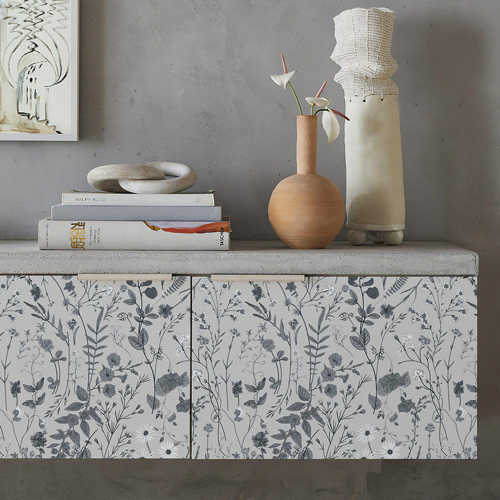 JiffDiff Floral Self-Adhesive Wallpaper