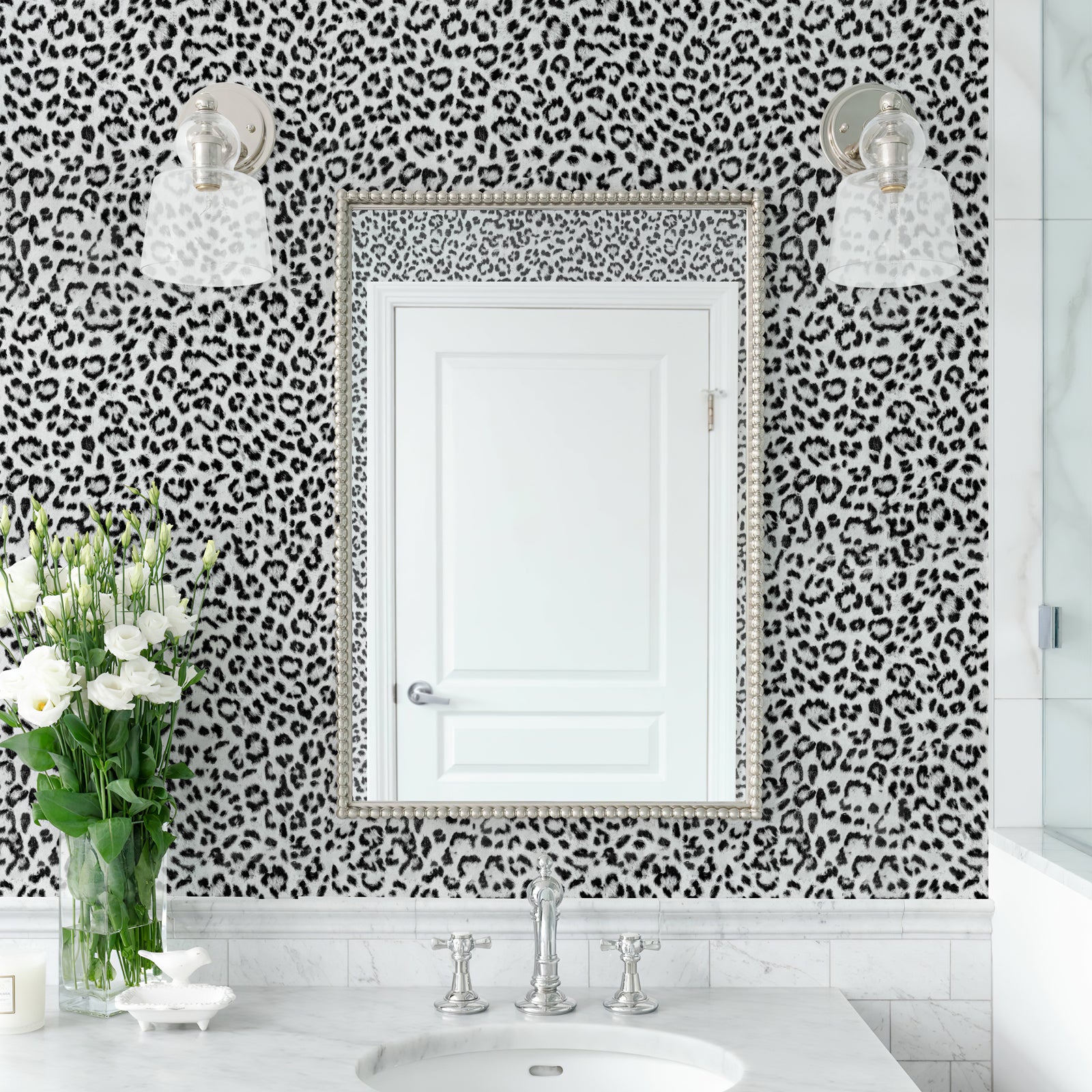 JIFFDIFF Leopard Print Peel and Stick Wallpaper