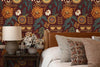 Boho Sun Floral Wallpaper