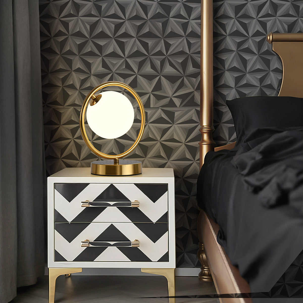 3D Star Textured Peel and Stick Wallpaper