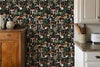 Boho Leaf Forest Mushroom Wallpaper