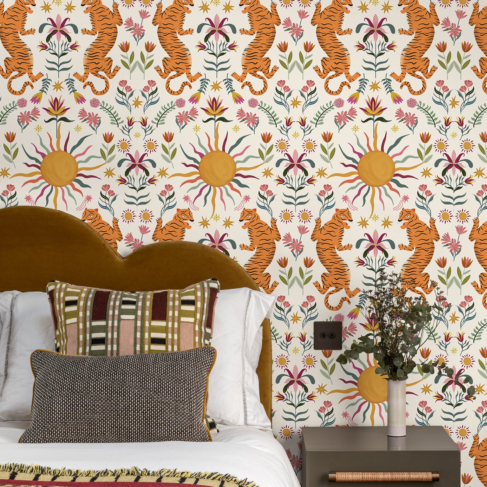 Wild & Playful Tiger Wallpaper