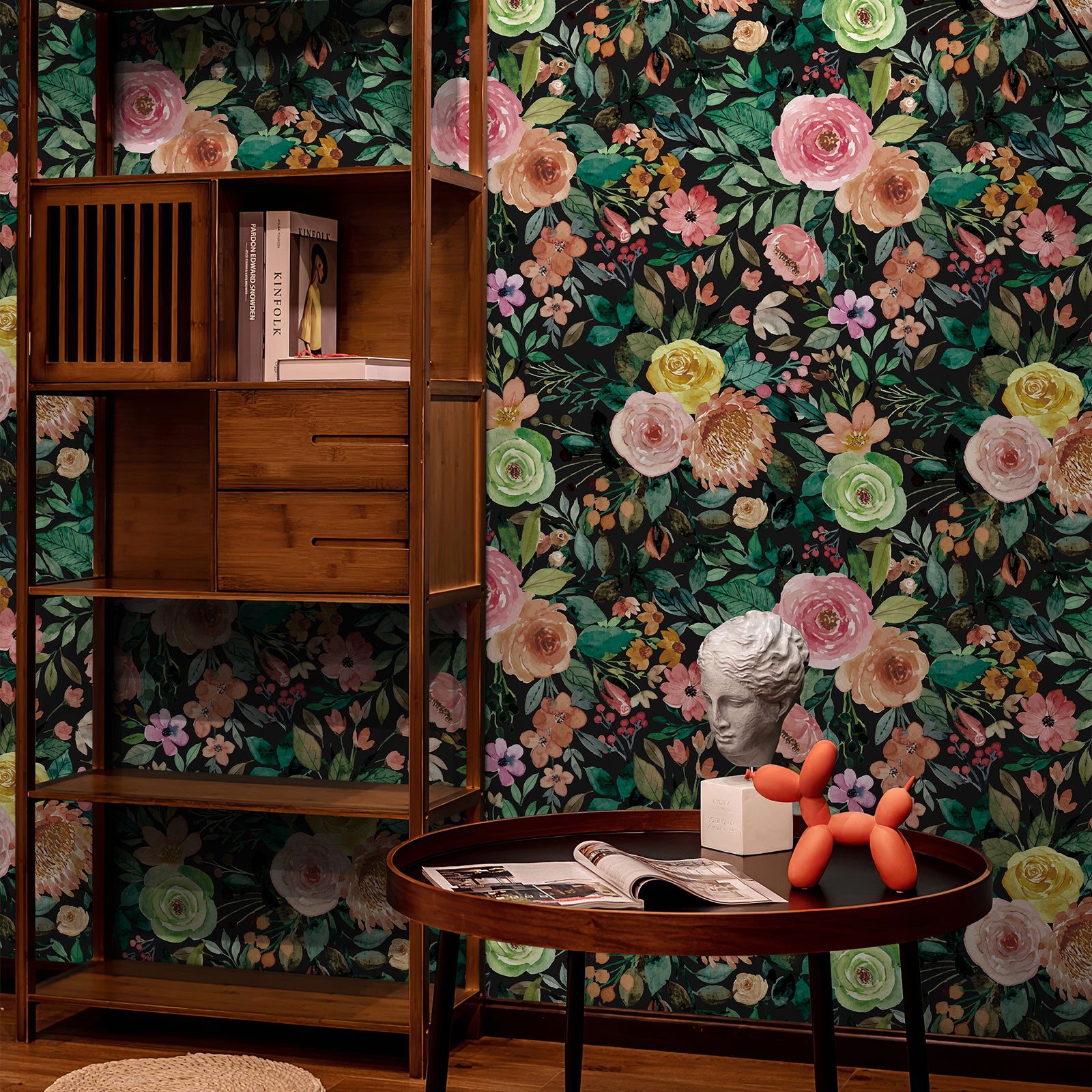 Multicolor Spring Garden Peel and Stick Nursery Wallpaper