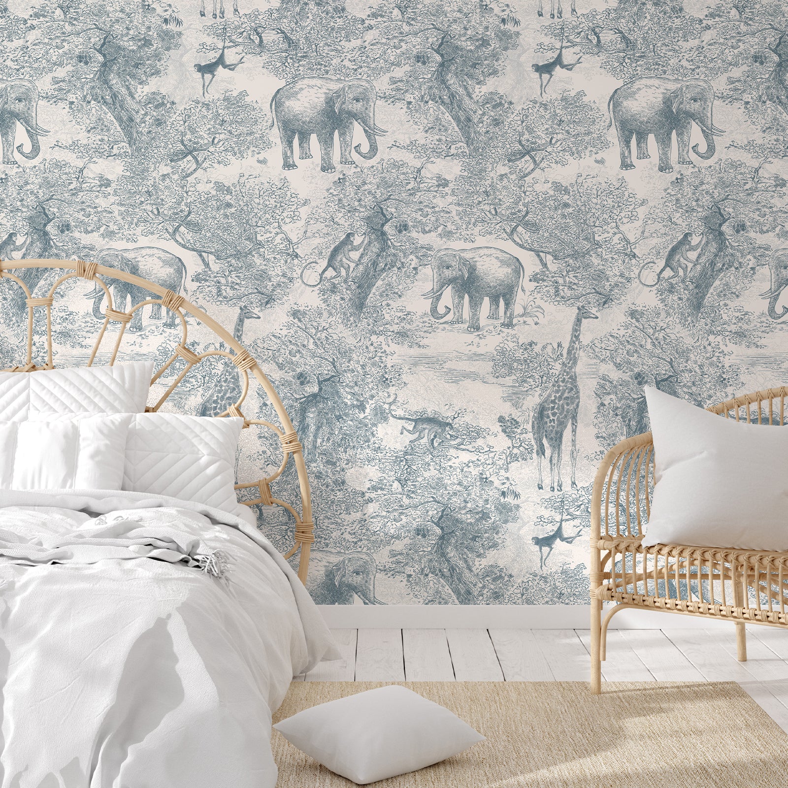 Animal Forest Party Peel and Stick Wall Mural