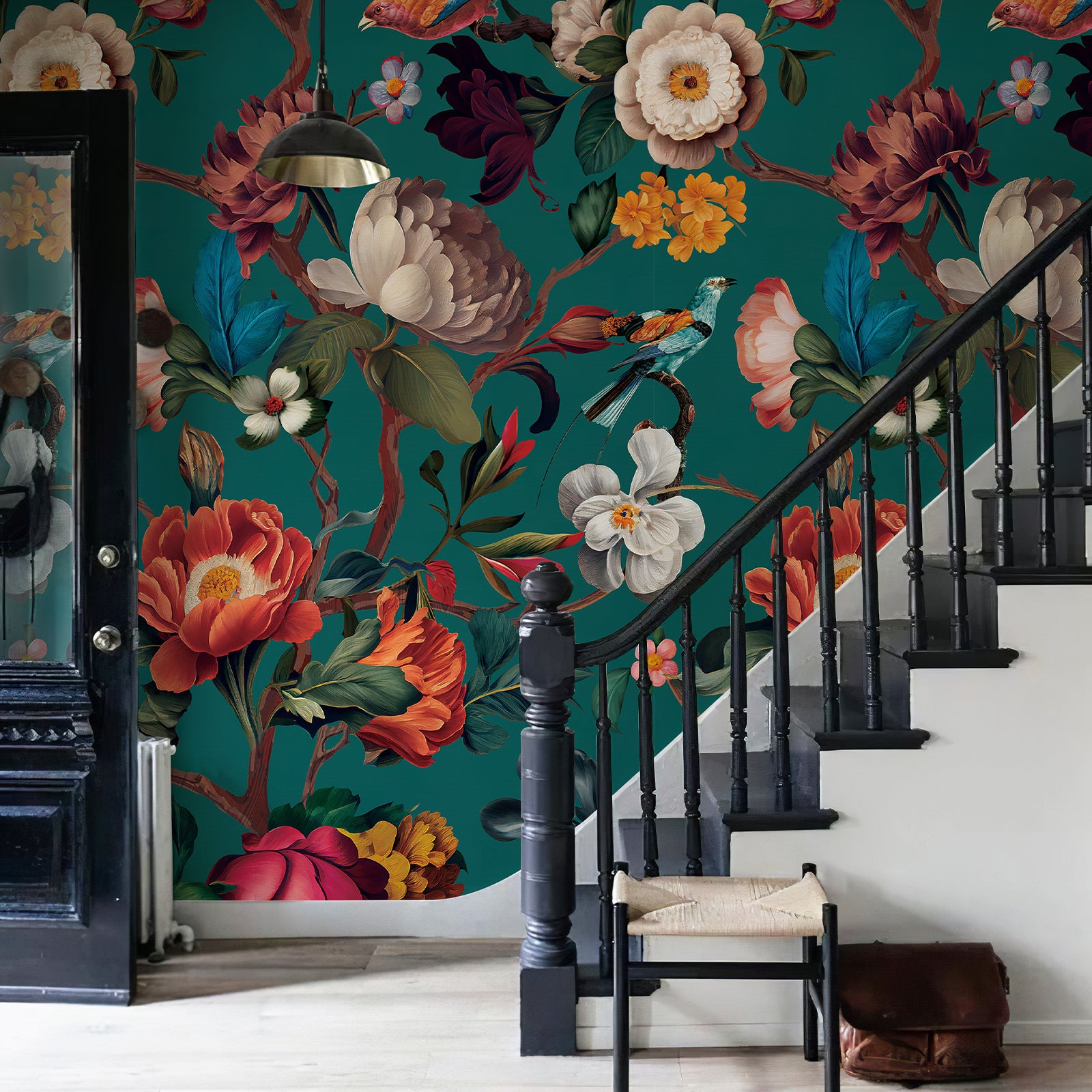 Floral Branches Peel and Stick Wall Mural