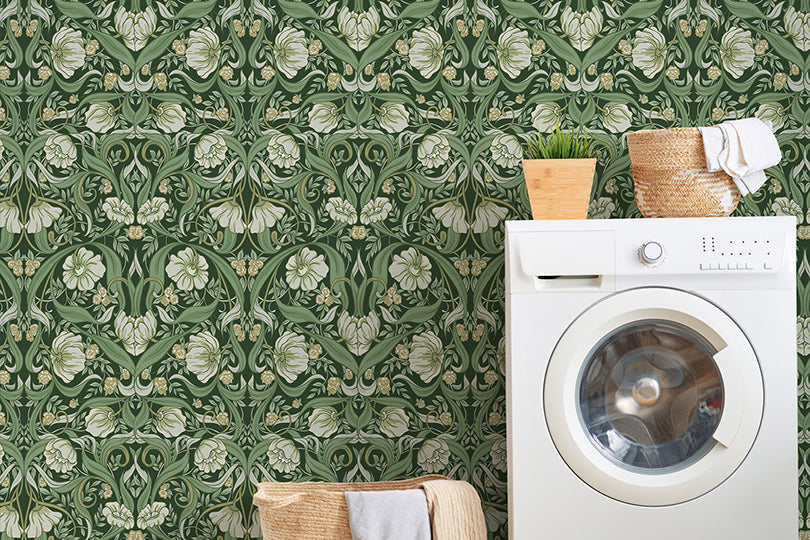 Vintage Floral Peel and Stick Wallpaper