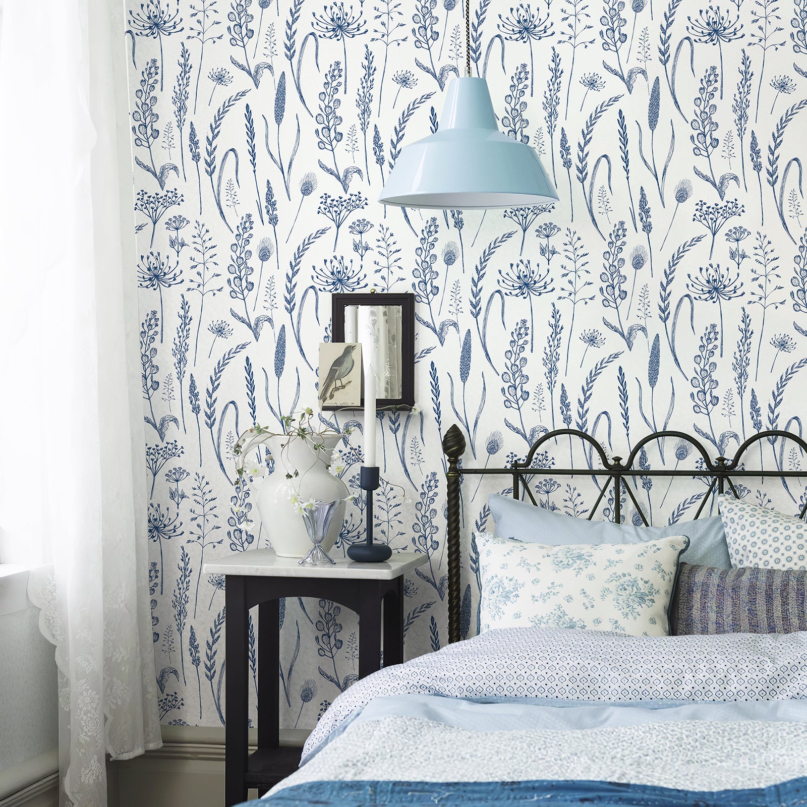 Farmhouse Botanical Wheat Meadow Peel and Stick Wallpaper