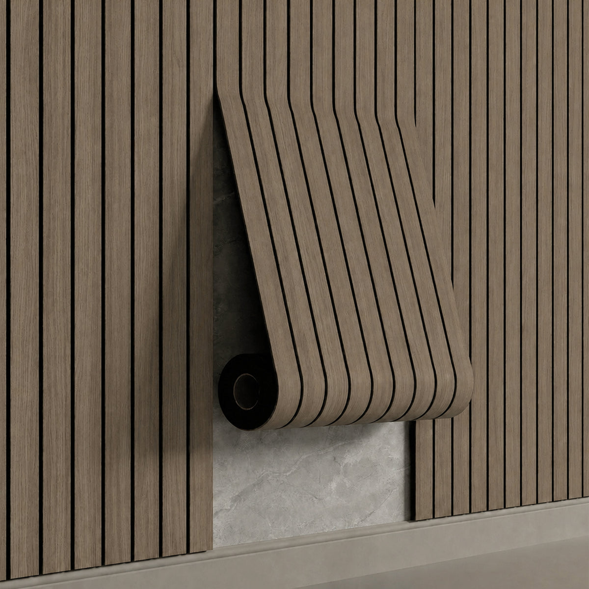 Carta da parati adesiva geometrica con stelle 3D nere