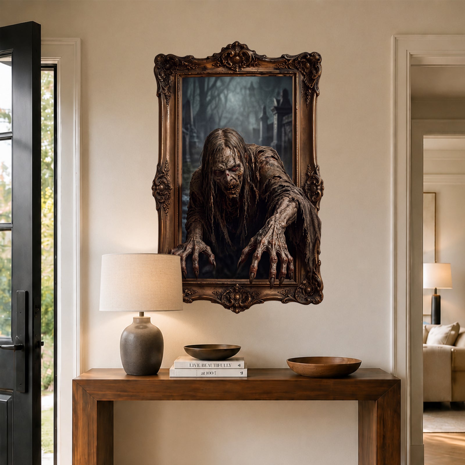 Halloween decorations Haunted Portrait Peel and Stick Wall Decal Wall Painting