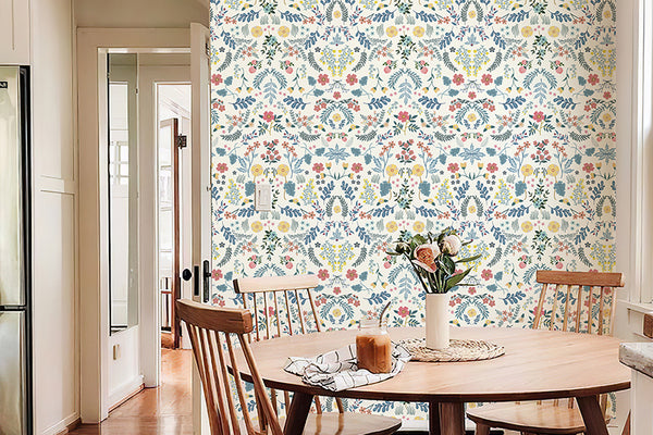 Farm Floral Wallpaper