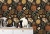 Boho Sun Floral Wallpaper