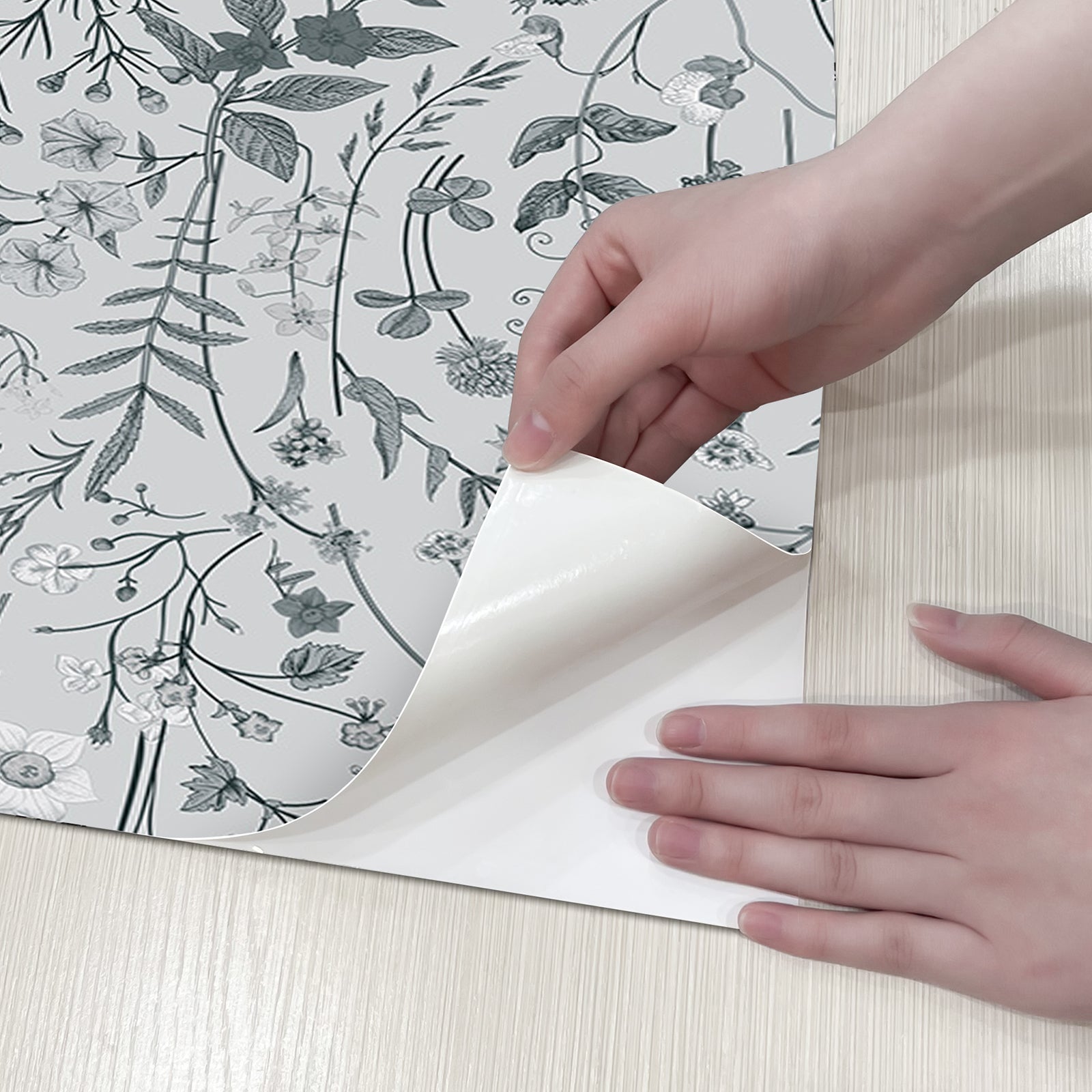 JiffDiff Floral Self-Adhesive Wallpaper
