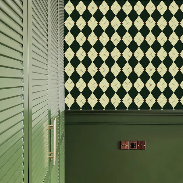 Plaid Geometric Wallpaper
