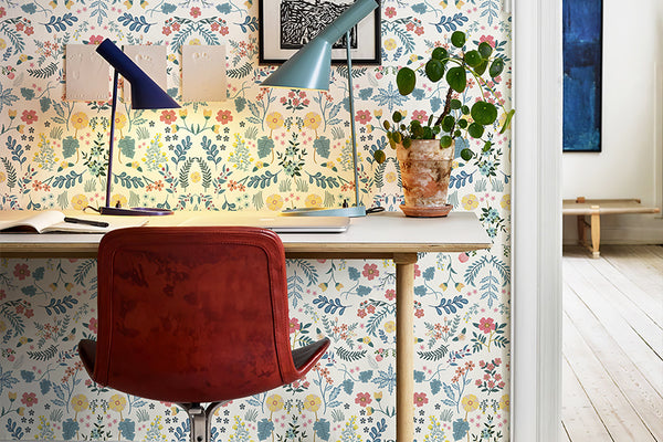 Farm Floral Wallpaper