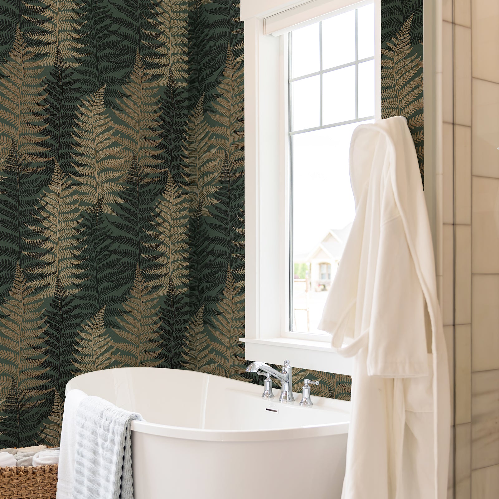 Fern Leaf Botanical Peel and Stick Wallpaper