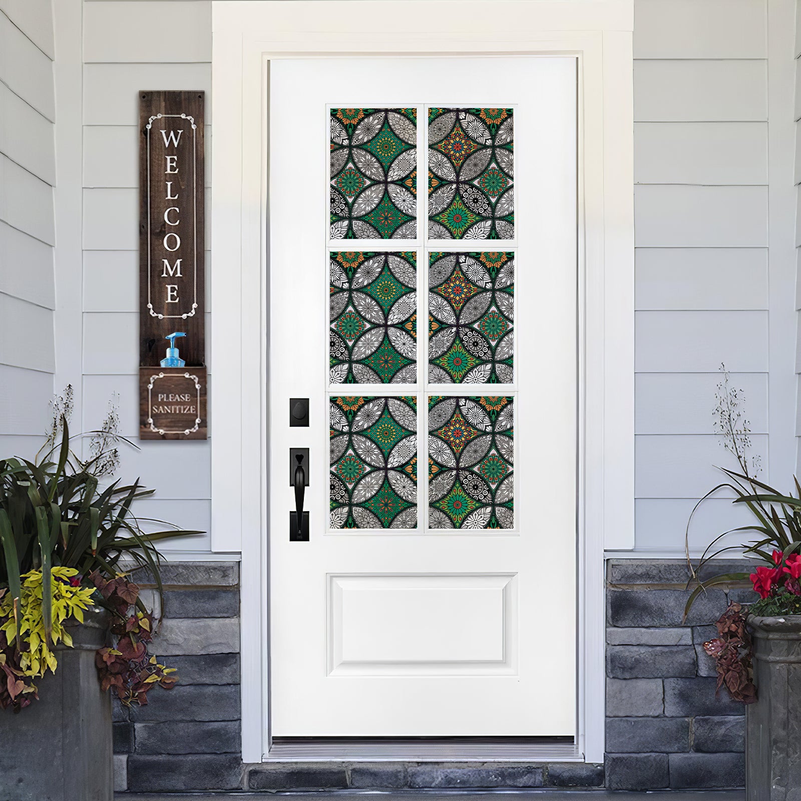 Multicolor Stained Glass Window Film