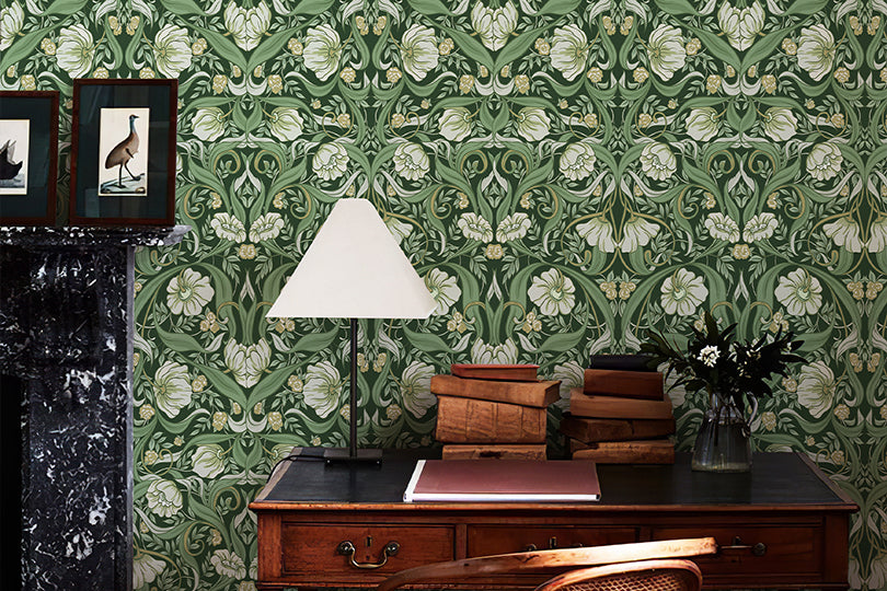 Vintage Floral Peel and Stick Wallpaper