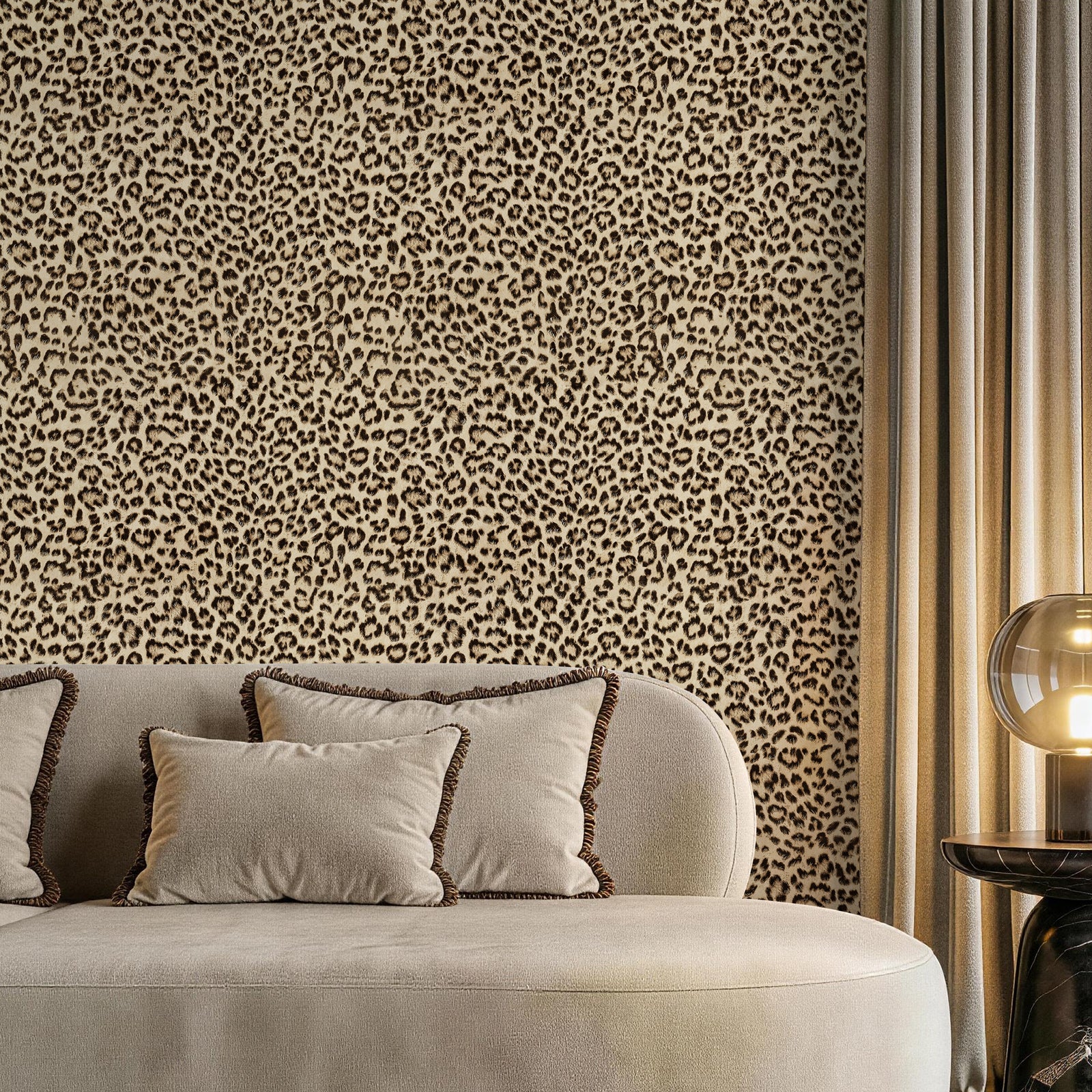 JIFFDIFF Leopard Print Peel and Stick Wallpaper