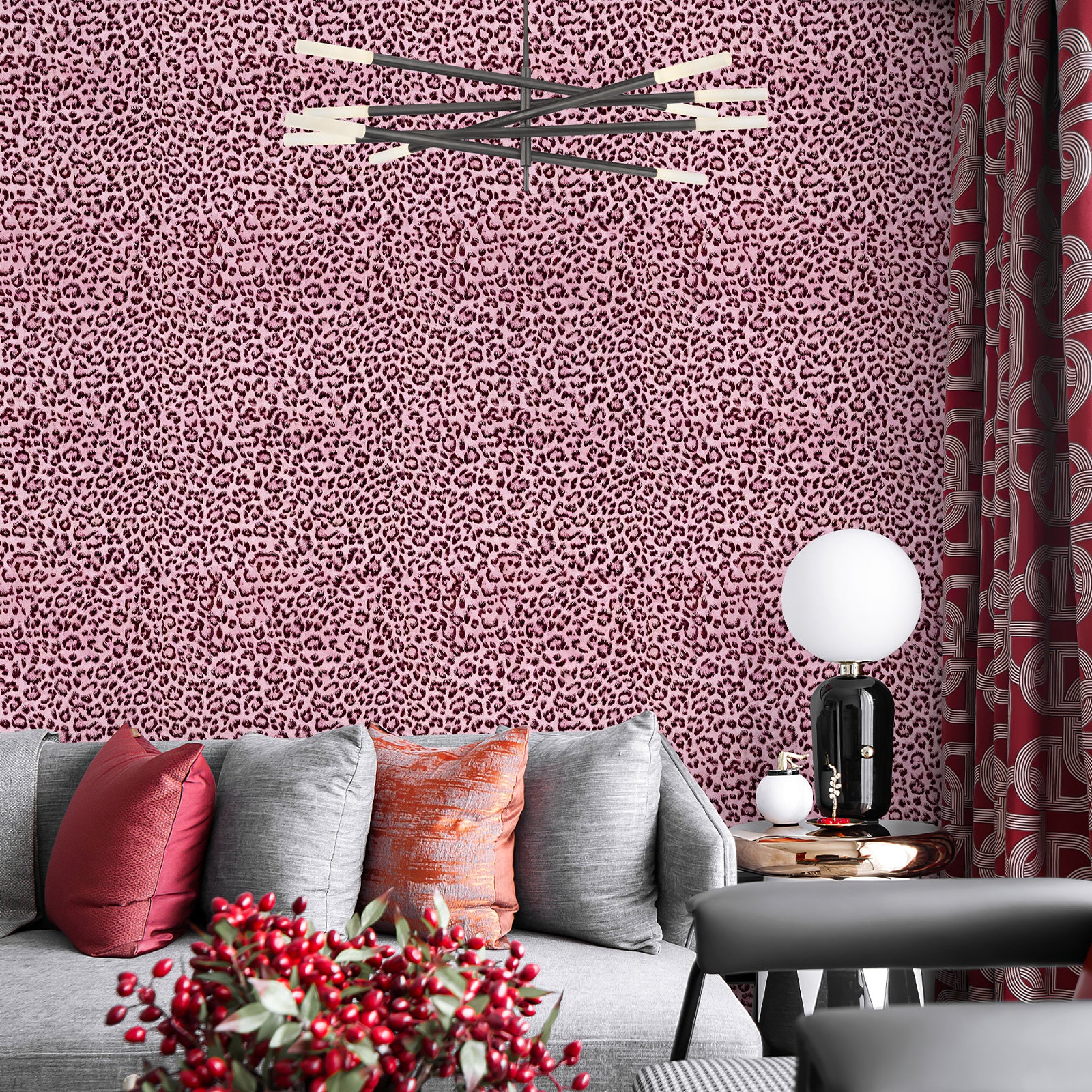 JIFFDIFF Leopard Print Peel and Stick Wallpaper