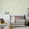 Vintage Green Leaf Botanical  Wallpaper