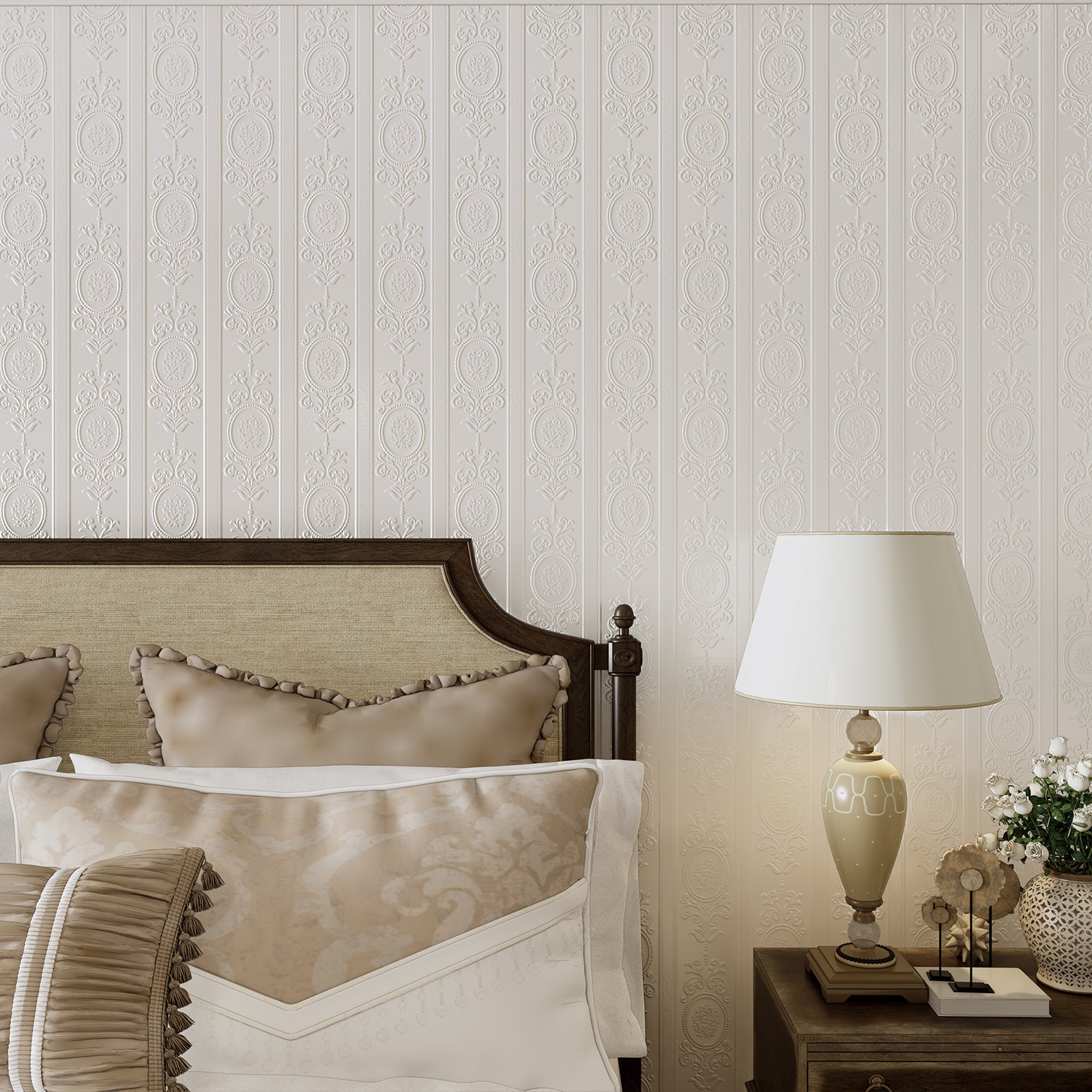 Muti-Color Rococo Peel and Stick Wallpaper