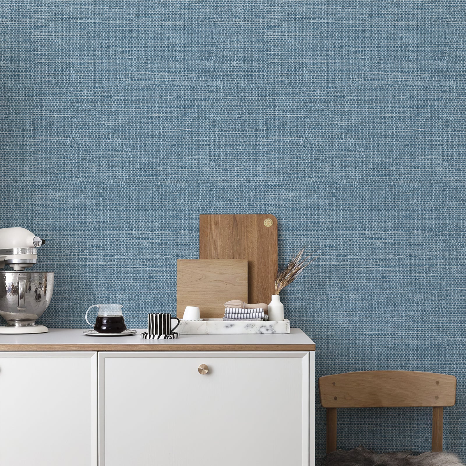 Grasscloth Woven Removable Peel and Stick Wallpaper