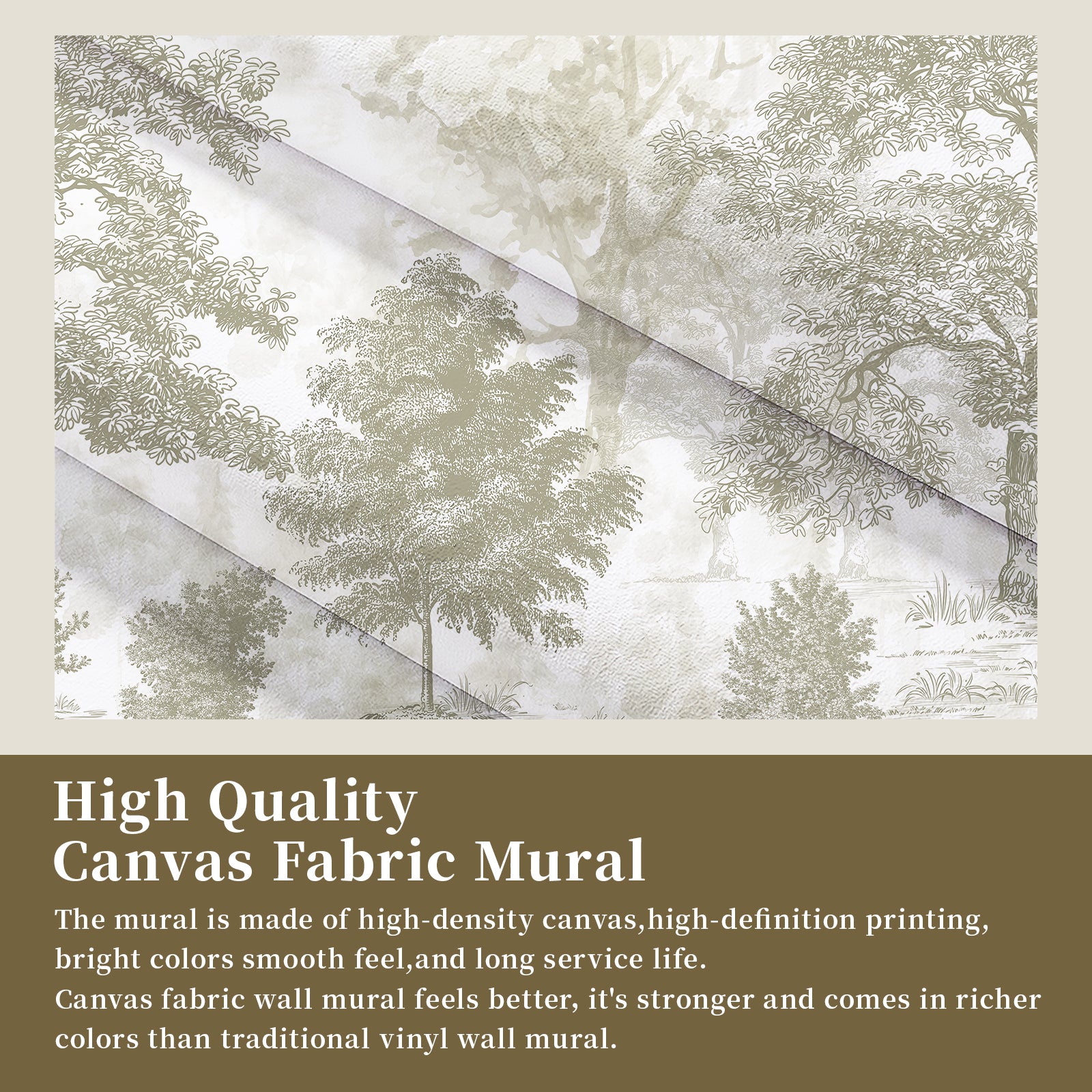 Vintage Forest Peel and Stick Wall Mural