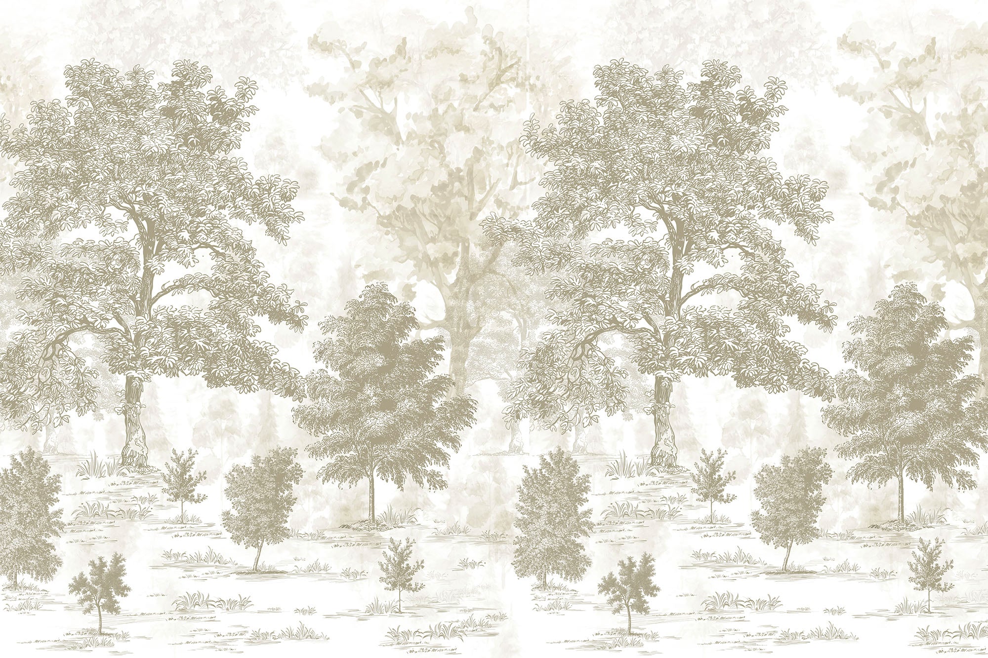 Vintage Forest Peel and Stick Wall Mural