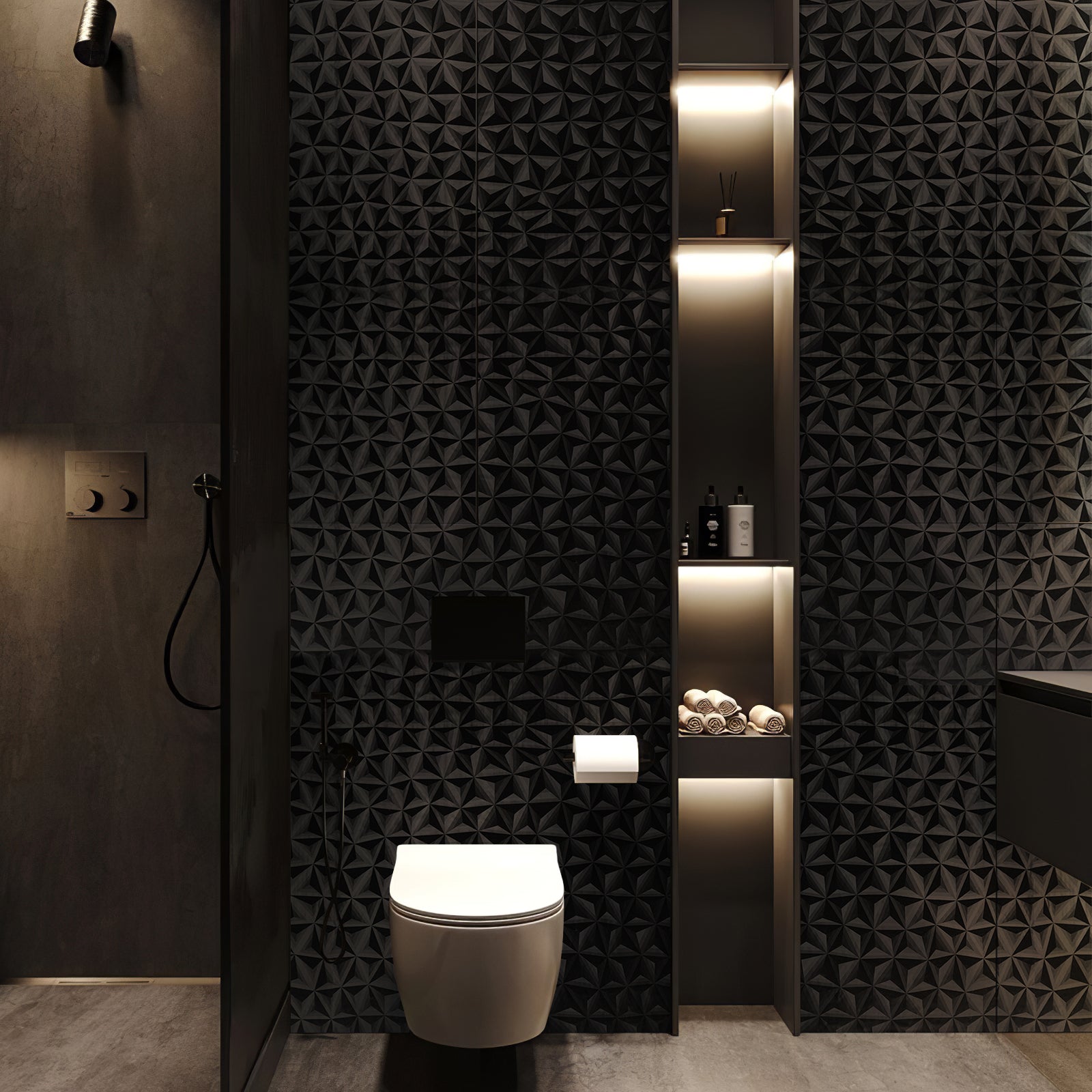 3D Star Textured Peel and Stick Wallpaper