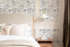 Black and White Floral Wallpaper