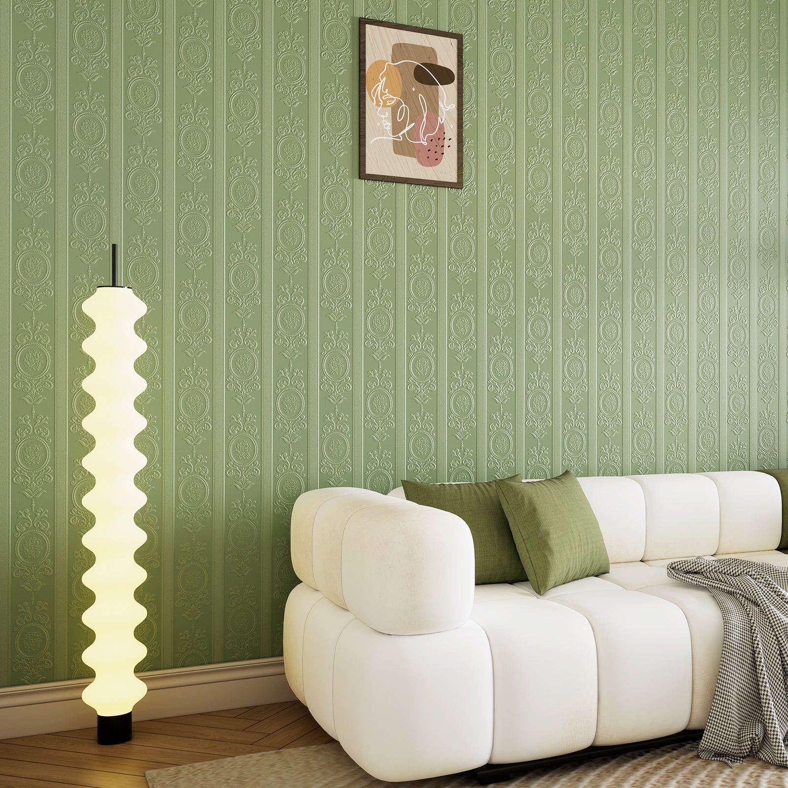 Muti-Color Rococo Peel and Stick Wallpaper