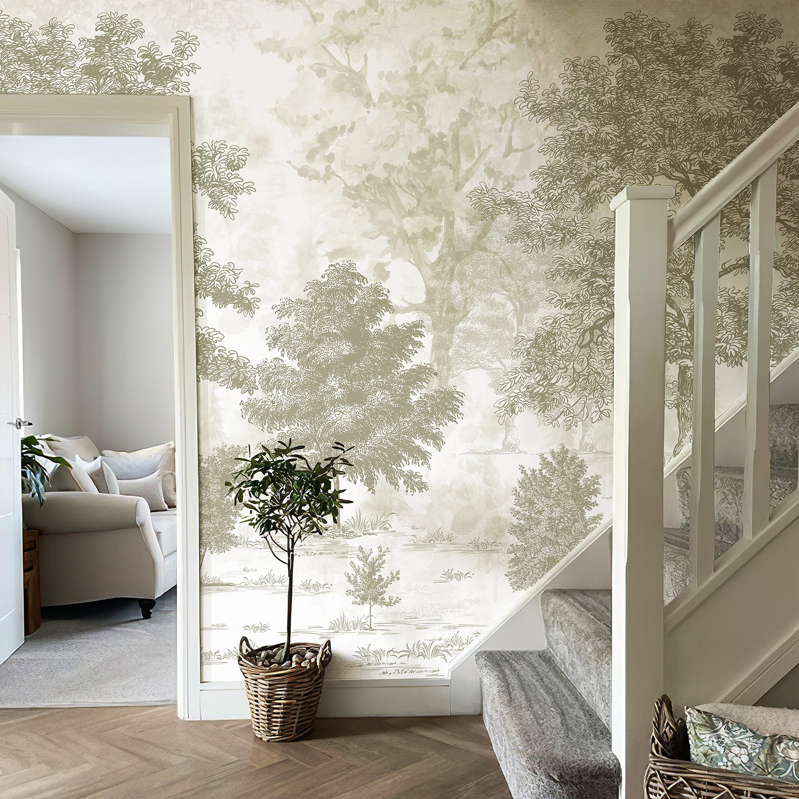 Vintage Forest Peel and Stick Wall Mural