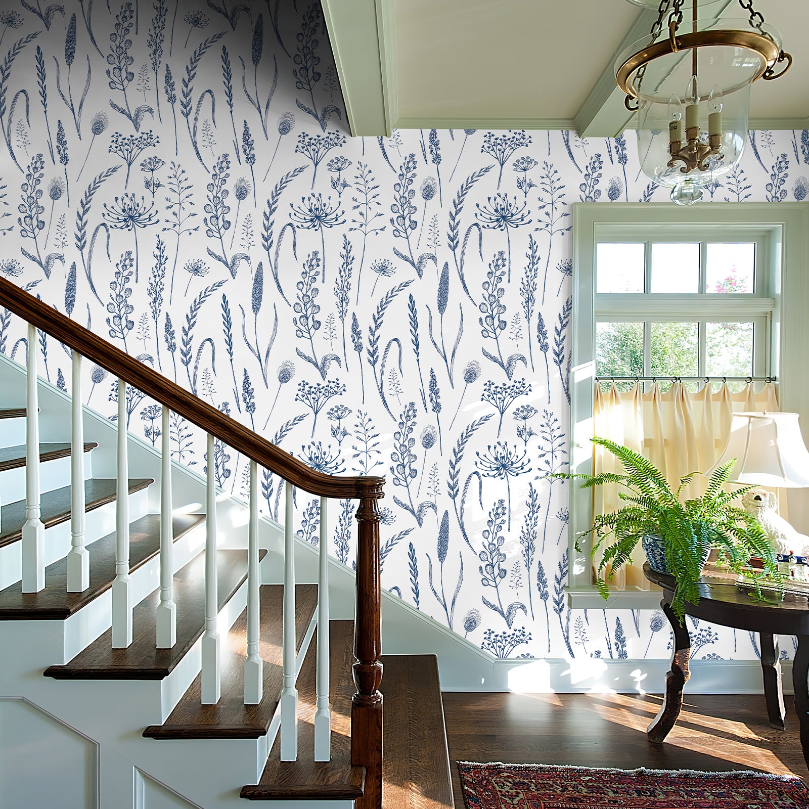 Farmhouse Botanical Wheat Meadow Peel and Stick Wallpaper