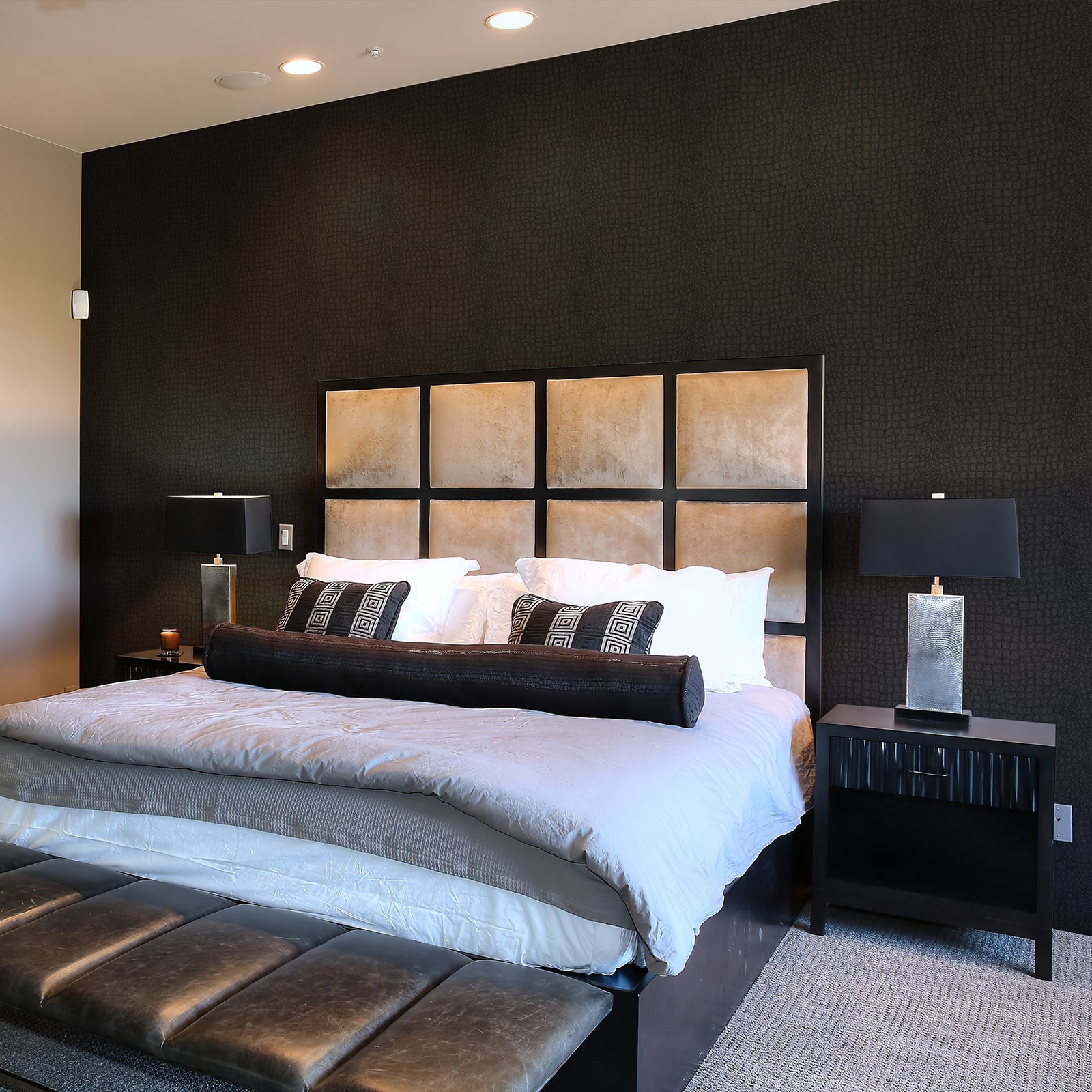 Crocodile Embossed Textured Wallpaper