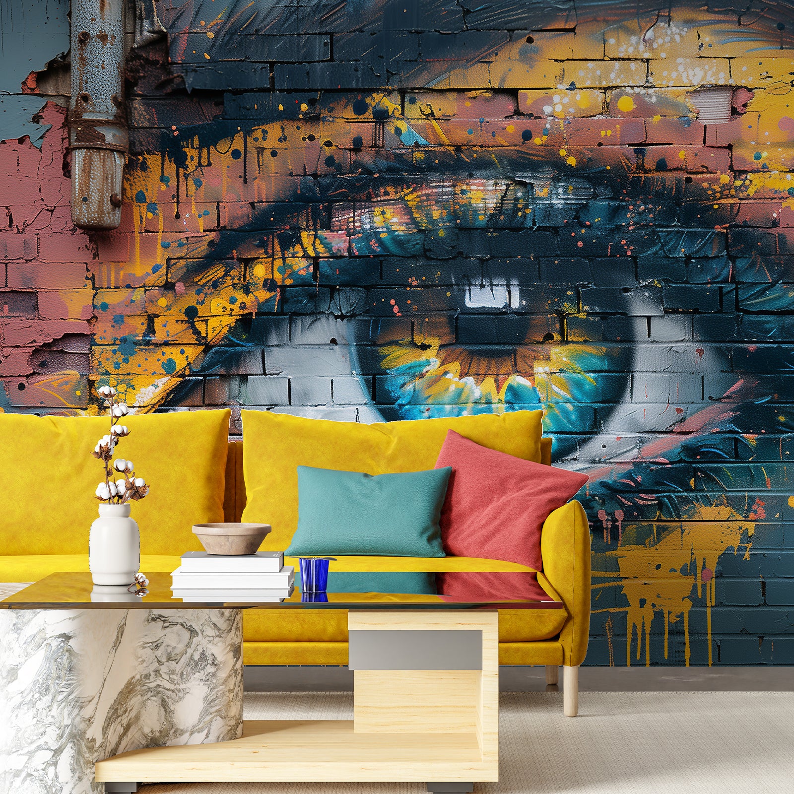Abstract Eye Peel and Stick Wall Mural