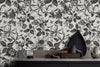 Black Rose Floral Wallpaper