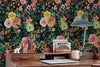 Multicolor Peony Nursery Wallpaper