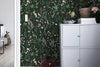 Green Cute Botanical Floral Wallpaper