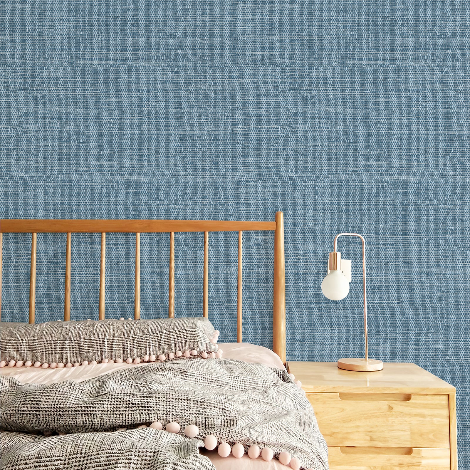 Grasscloth Woven Removable Peel and Stick Wallpaper