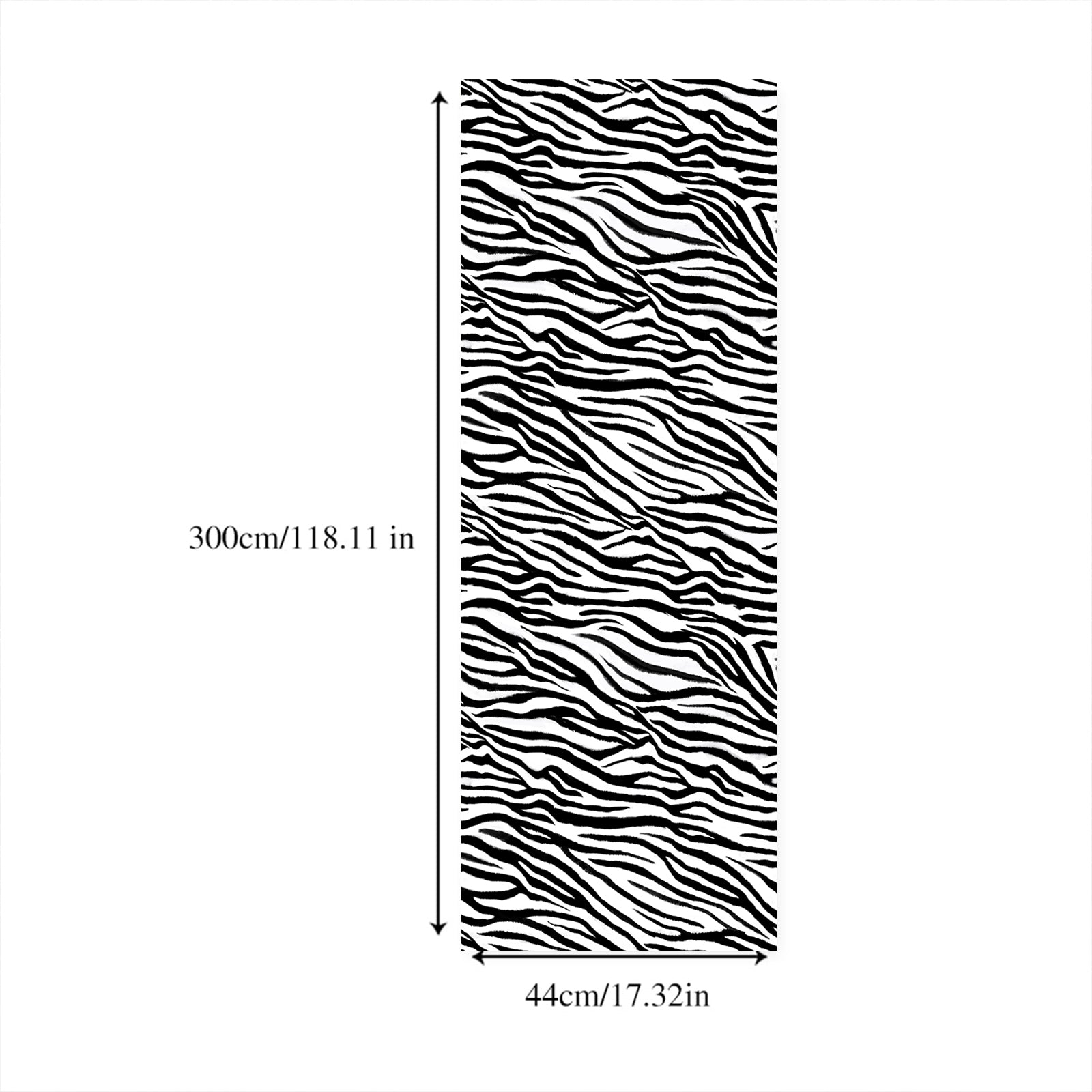 Zebra stripe self-adhesive wallpaper