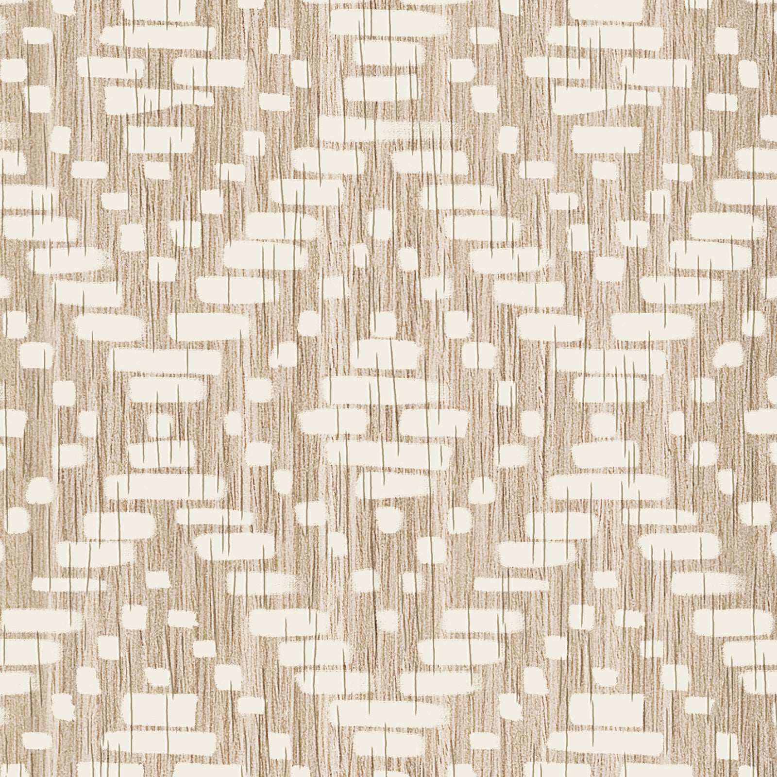 Geometric Cane Weave Inspired Wallpaper