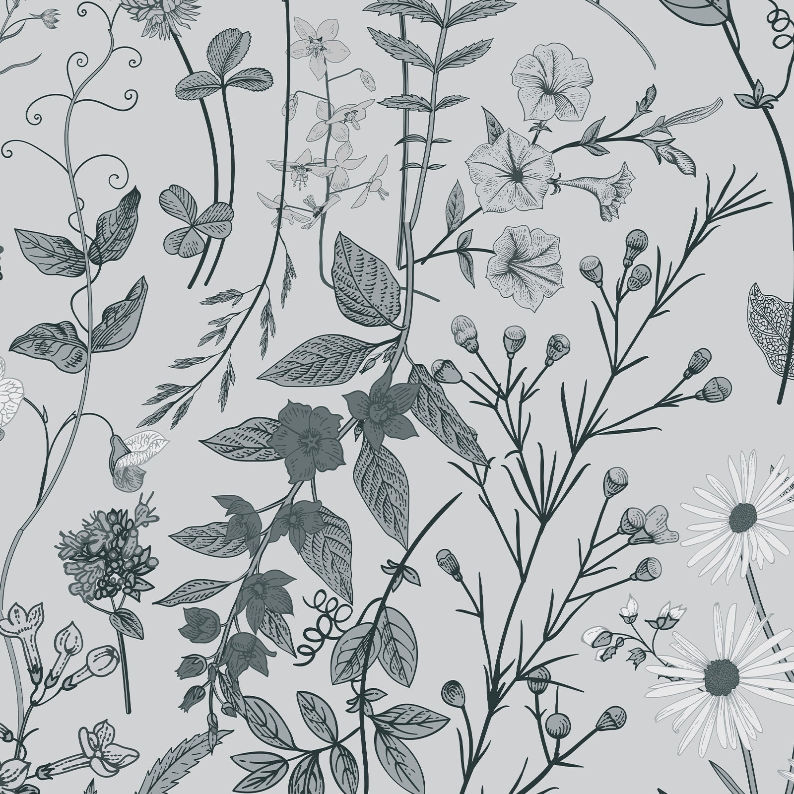 JiffDiff Floral Self-Adhesive Wallpaper