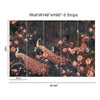 Peacock Flower Peel and Stick Wall Mural