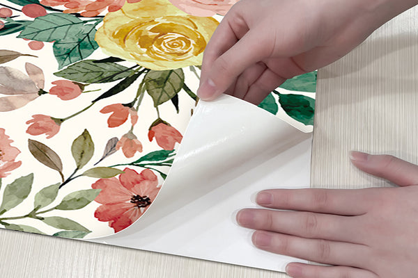 Multicolor Peony Nursery Wallpaper