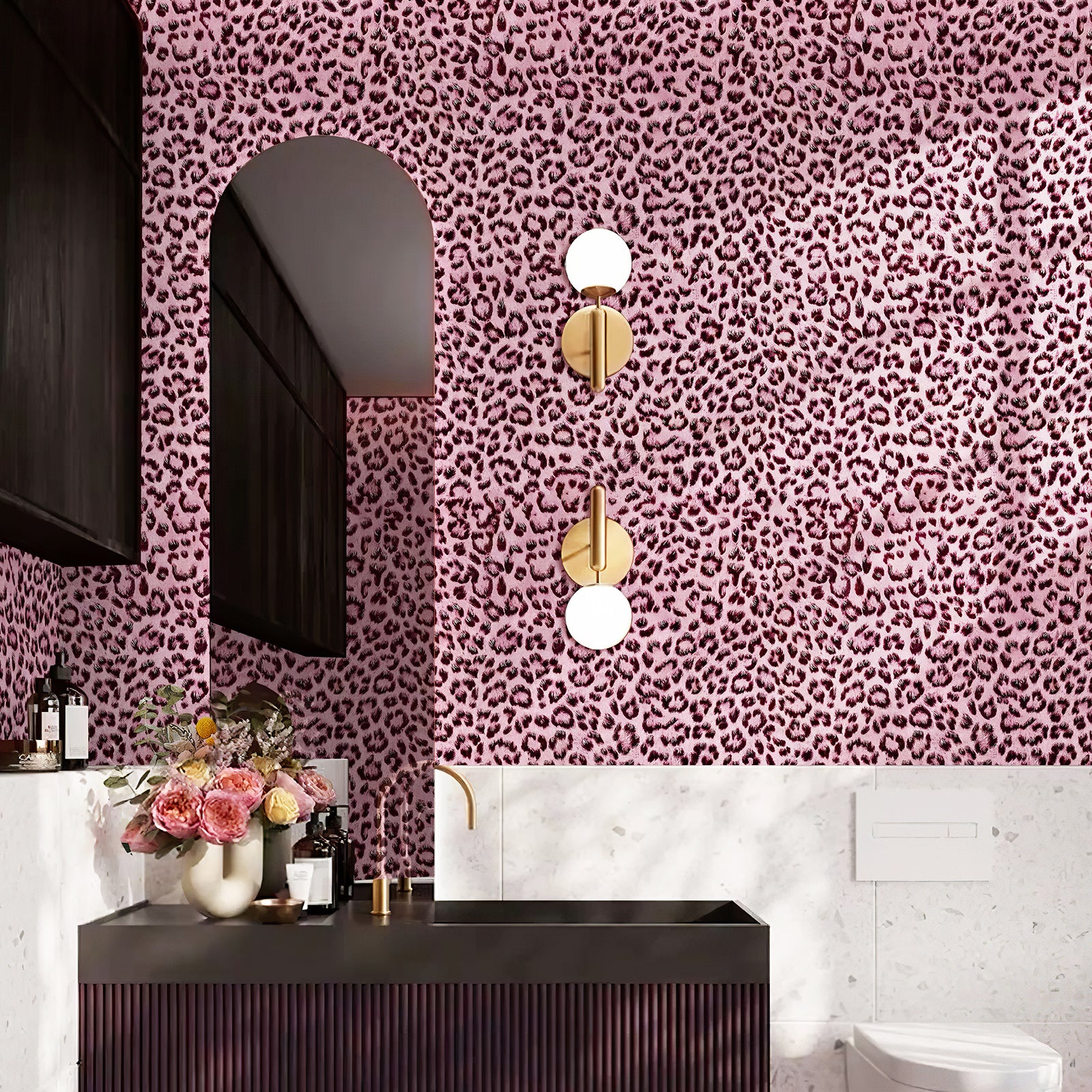 JIFFDIFF Leopard Print Peel and Stick Wallpaper