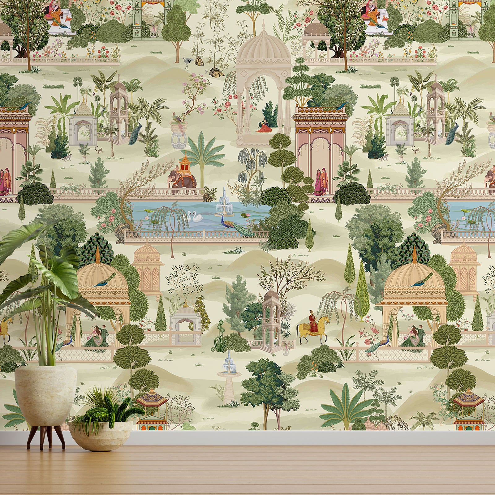 Green Forest Peel and Stick Wall Mural