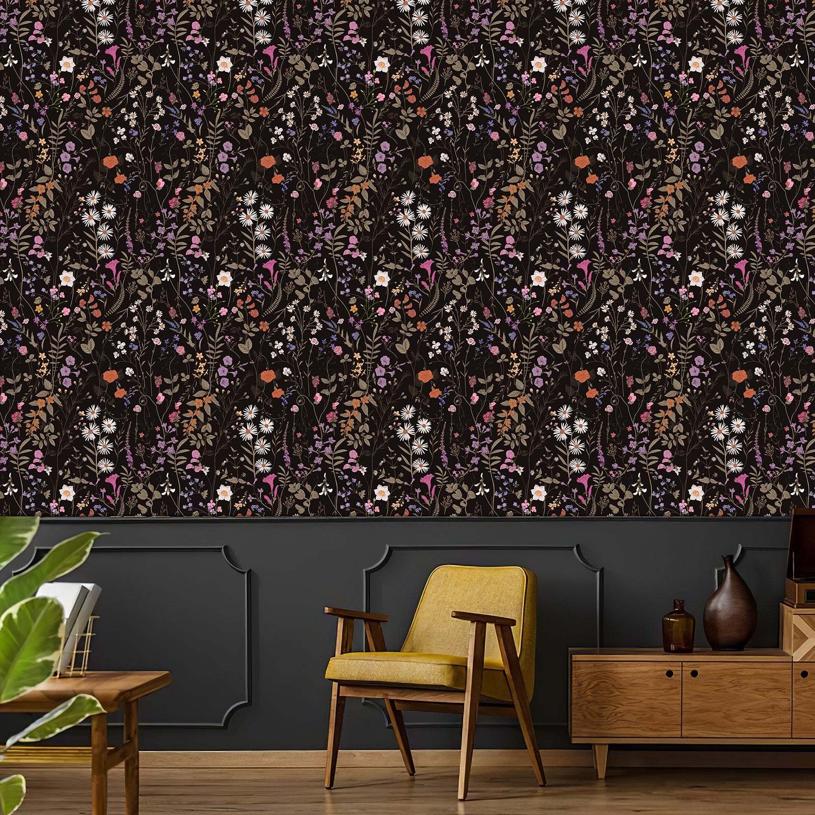 Wildwood Farm Wildflower Peel and Stick Wallpaper