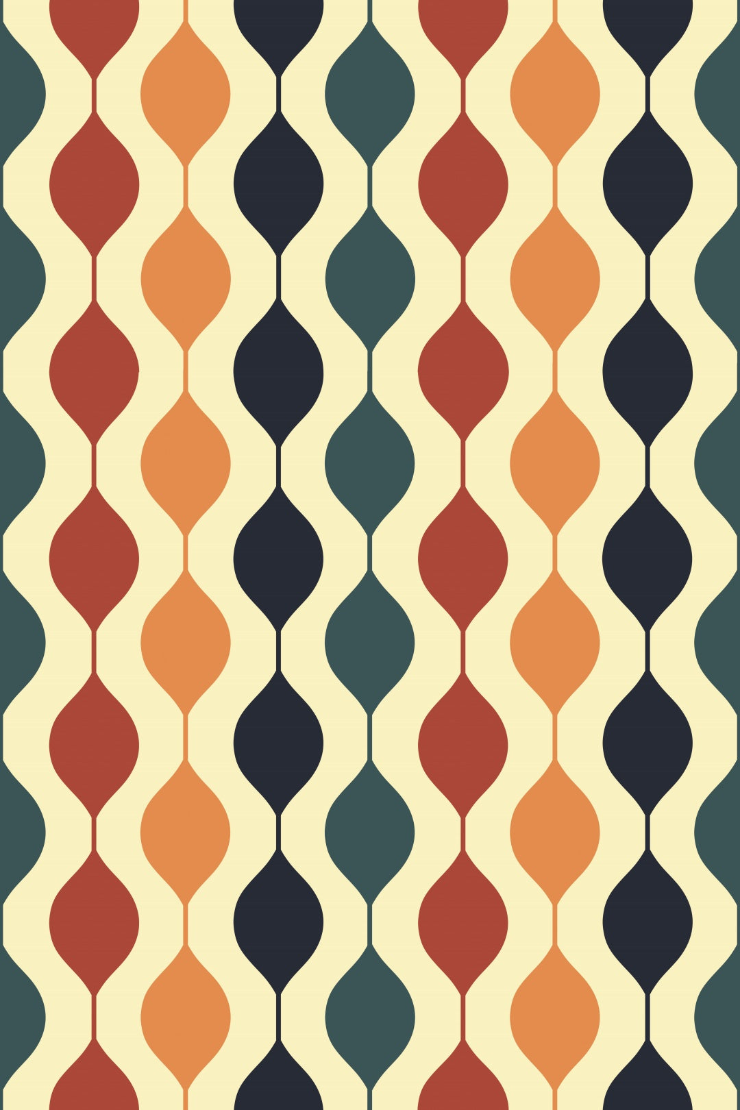 Retro Modern Geometric Peel and Stick Wallpaper